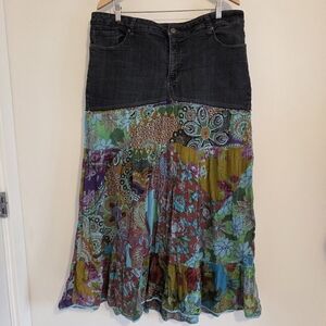 Studio Blues Bohemian Style Maxi Skirt Art To Wear